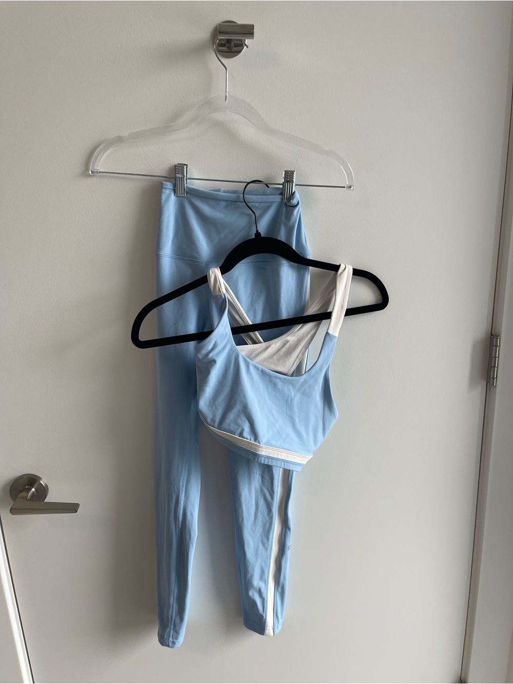 Splits59 Light Blue Active Sports Bra & Legging Set - Women